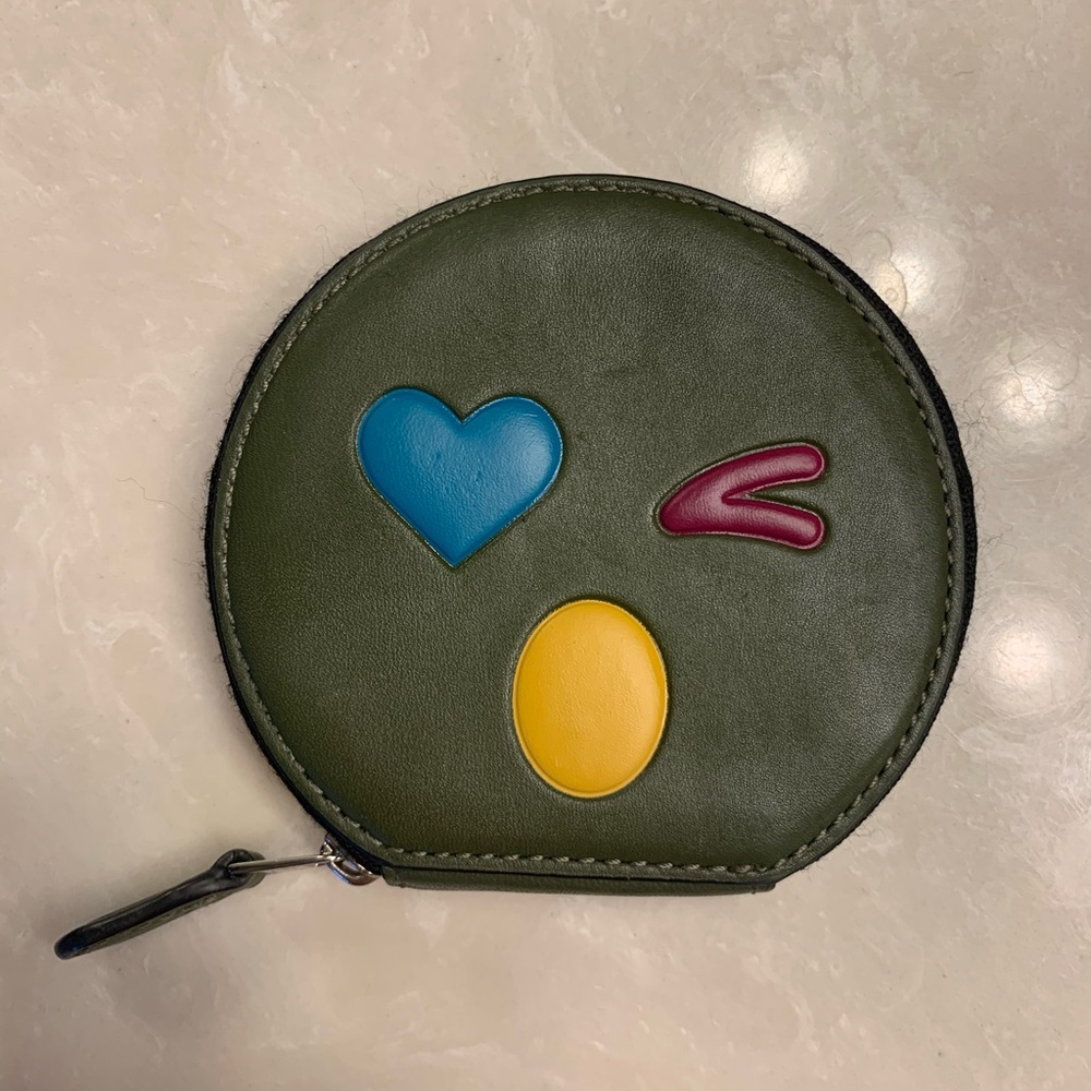 Coach zipper coin purse